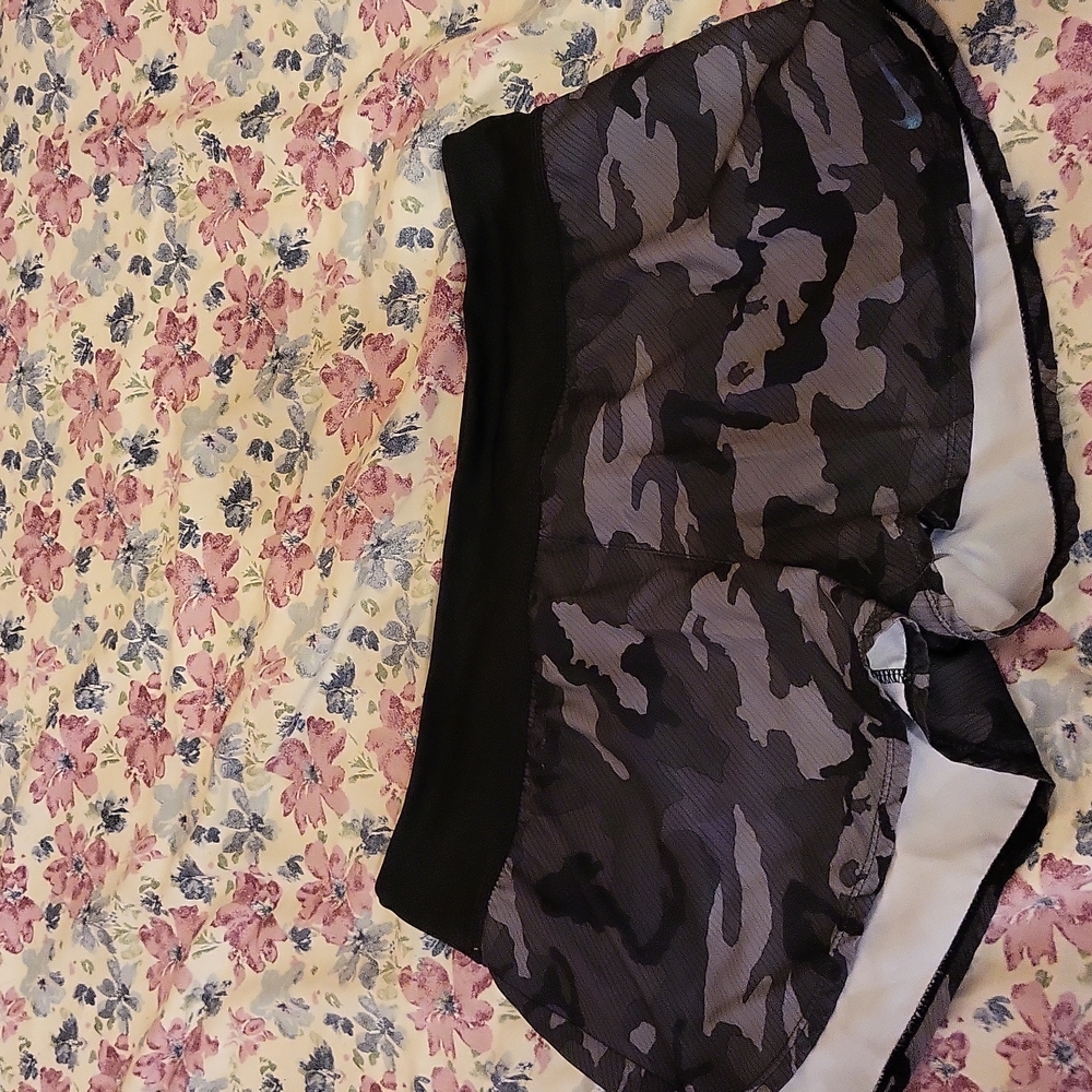 Nike black multicam shorts
